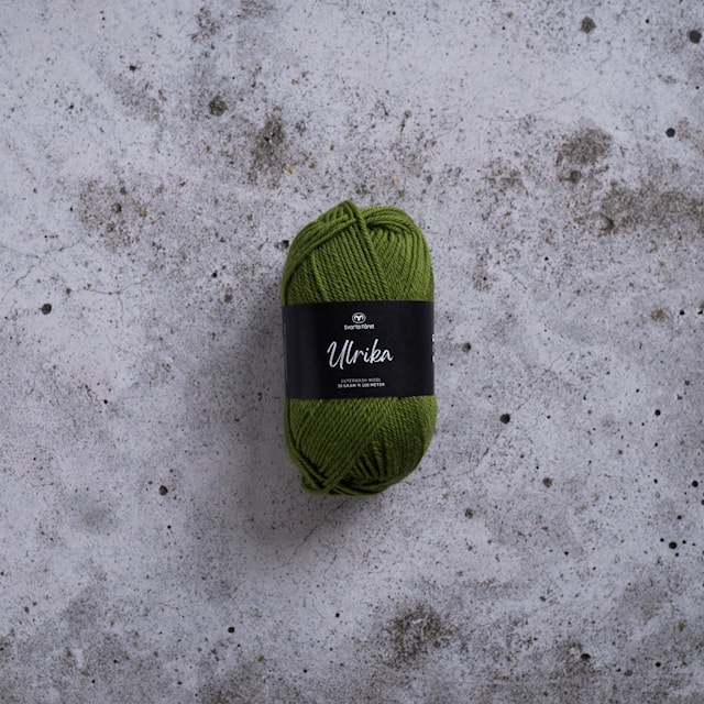 Ulrika Ullgarn 50 g Mossgrön Svarta Fåret