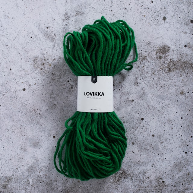 Lovikka Ullgarn 100 g Julgrön (7614) Järbo