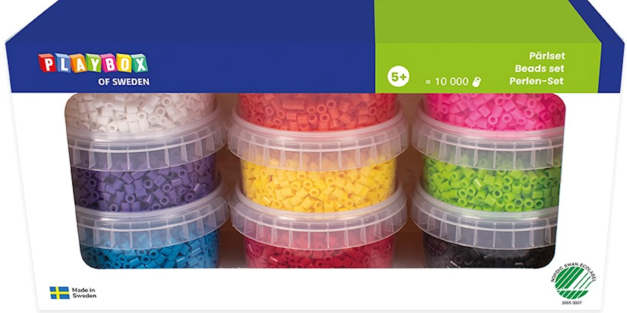 Produktbild för Strykpärlor stort set till pärlplattor 10.000-pack Playbox