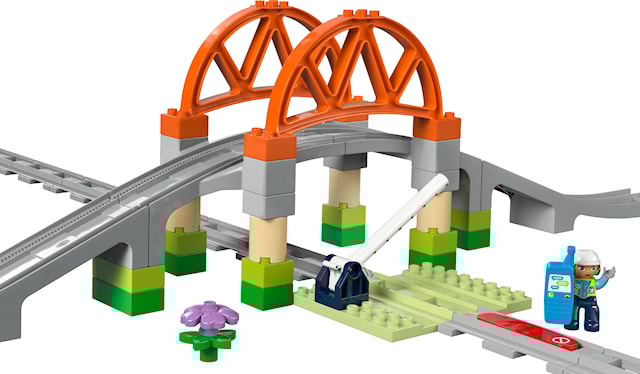 Produktbild 2 för Tågbro och spår – Expansionsset LEGO® DUPLO® Town (10426)