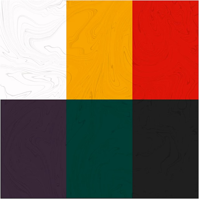 Produktbilde 5 for Magisk marmoreringsmaling, standardfarger, 6x20 ml/ 1 pk.