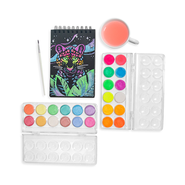 Tuotekuva 2 - Vesiväri Neon 12 väriä + 1 sivellin, Ooly