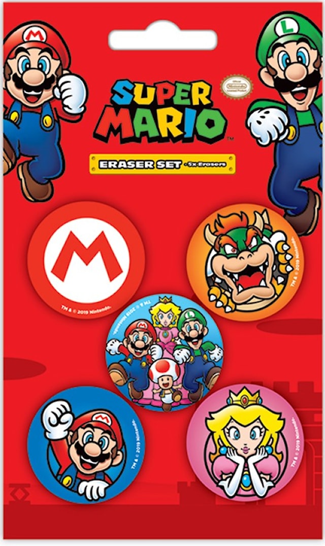 Super Mario -pyyhekumi 5 kpl