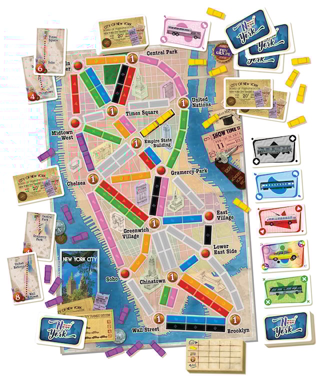 Produktbilde 2 for Ticket To Ride, New York Expansion, Familiespill
