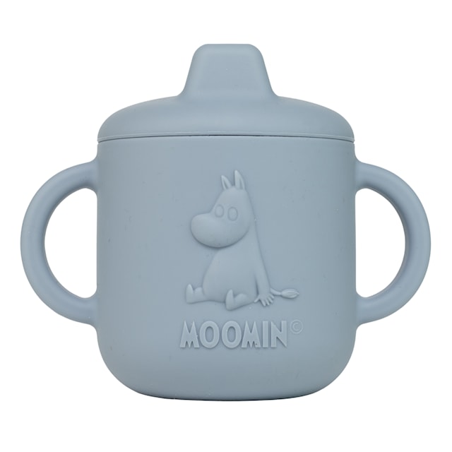 Produktbild 1 för Mumin Silikon Pipmugg Sky Blue Rätt Start