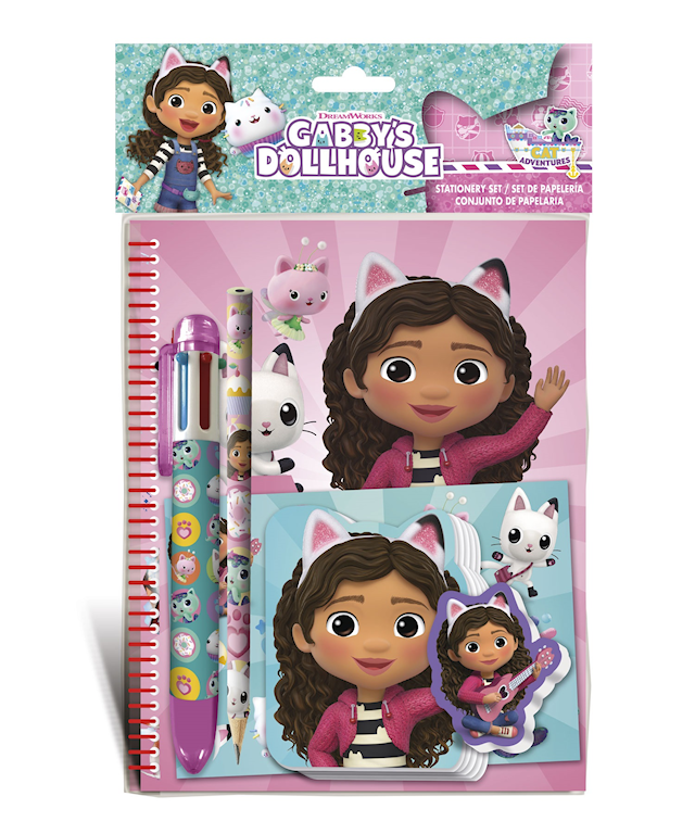 Gabby's Dollhouse -kirjoituspakkaus moniväripennalla