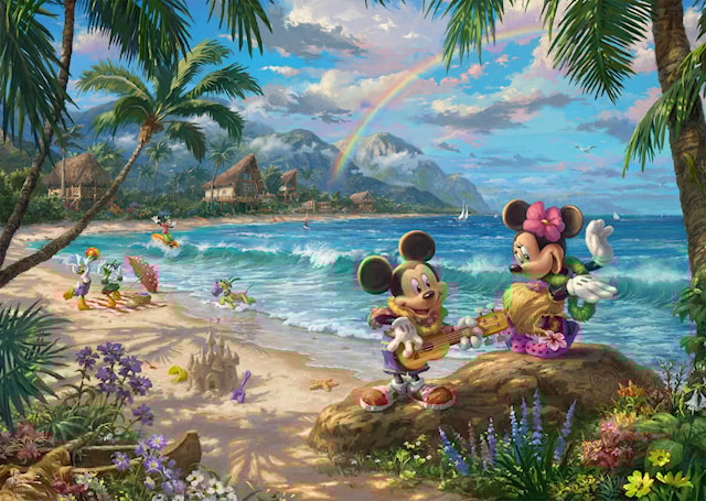 Produktbild 2 för Pussel Disney Minnie & Mickey in Hawaii 1000 bitar, Schmidt