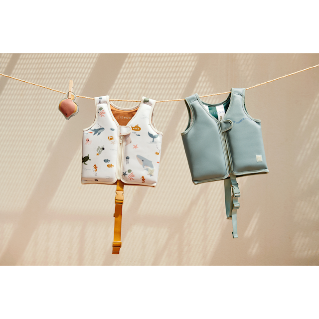 Produktbild 4 för Dove Simväst 11-15 kg Sea Creature Liewood