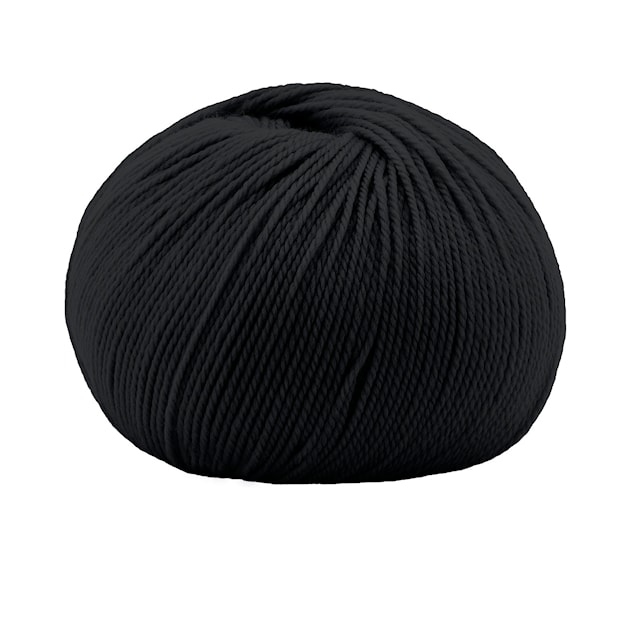 Vip merino/kasjmir garn 50 gr NERO SCURISSIMO Lana Gatto