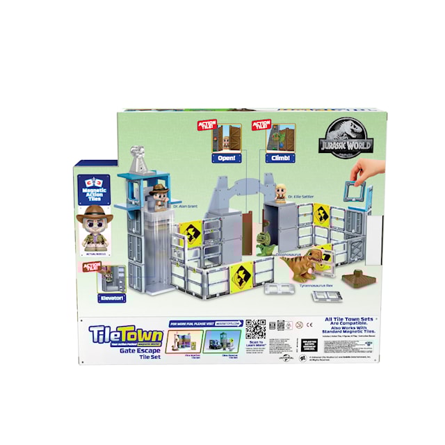 Produktbild 7 för Jurassic World Magnetlek Tile Town