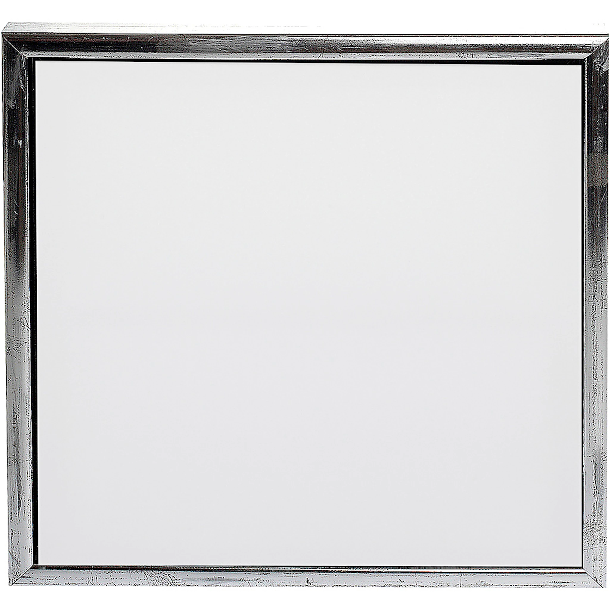 Produktbilde for Lerret met ramme, str. 30x30 cm, 360 g, antikk sølv, hvit, 1 stk.