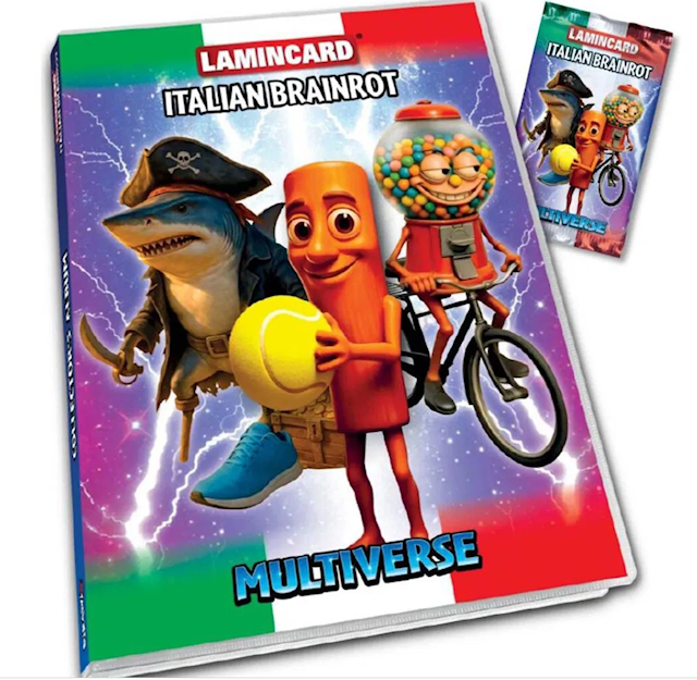 Brainrot-album inkludert samlekort (1 pakke) Wave 2