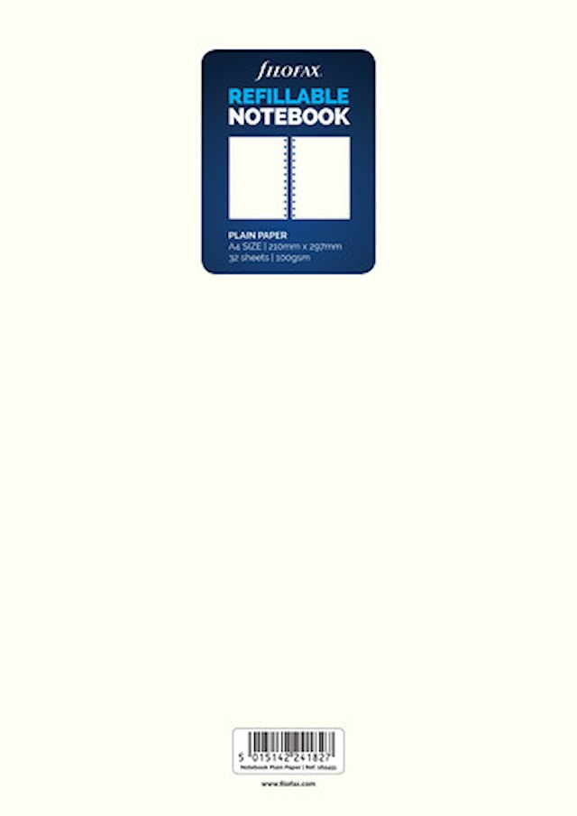 Anteckningsbok A5 Refill olinjerade Filofax