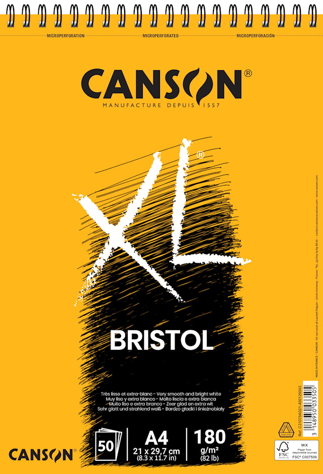 Produktbild 1 för Ritblock A4 50 Ark 180g Canson