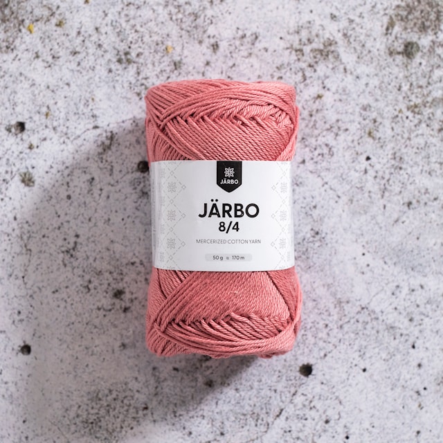 8/4 Bomullsgarn 50 g Gammelrosa (32006) Järbo