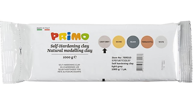 Produktbilde 1 for Selvherdende leire, 1000 g, lys grå