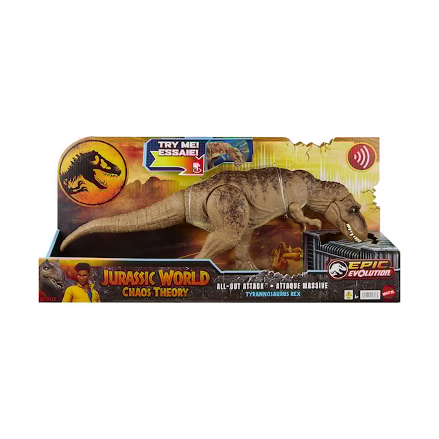 Produktbild 2 för All Out Attack T.Rex 55 cm med Ljud Jurassic World