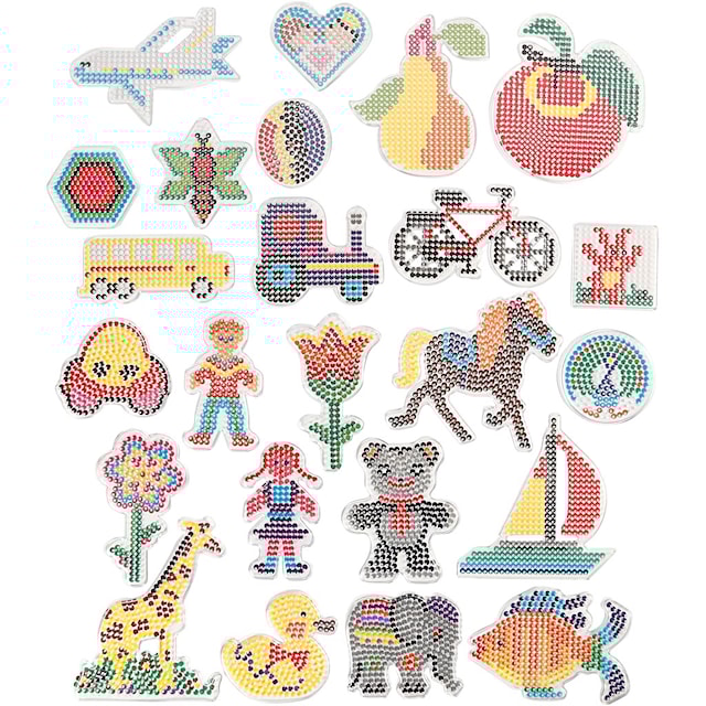 Produktbild 1 för Pärlplattor, stl. 7x7,5-14x16 cm, medium, 24 st./ 1 förp.