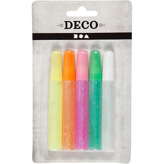 Produktbild 2 för Glitterlim pastellfärger 5-pack