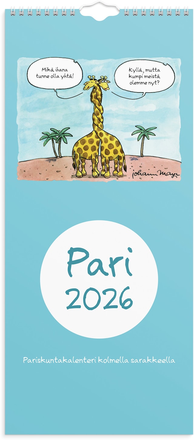 Tuotekuva 1 - Perhekalenteri 2026 Pariskuntakalenteri 190x430 mm Burde