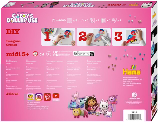 Produktbild 4 för Hama Midi Presentset Gabbys Dollhouse 4000 st