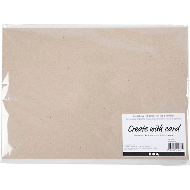 Produktbild 2 för Kvistkartong A4 Natur 225g 10-pack Creativ Company