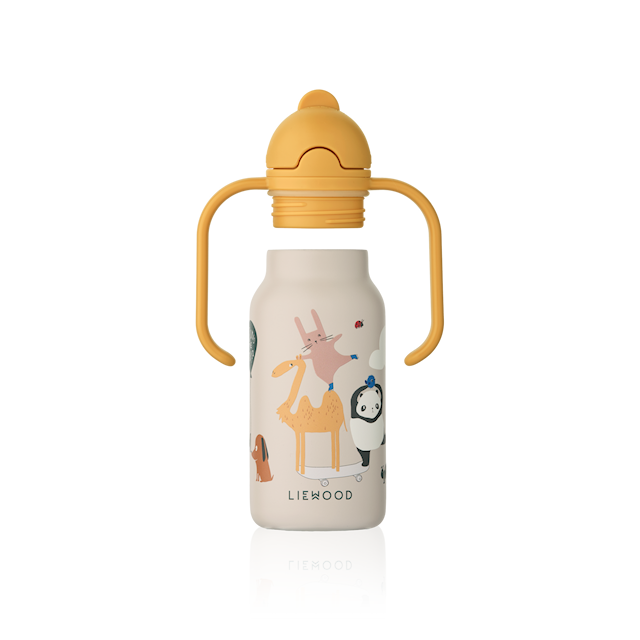 Produktbild 3 för Kimmie Vattenflaskae 250 ml Around the world/Sandy Liewood