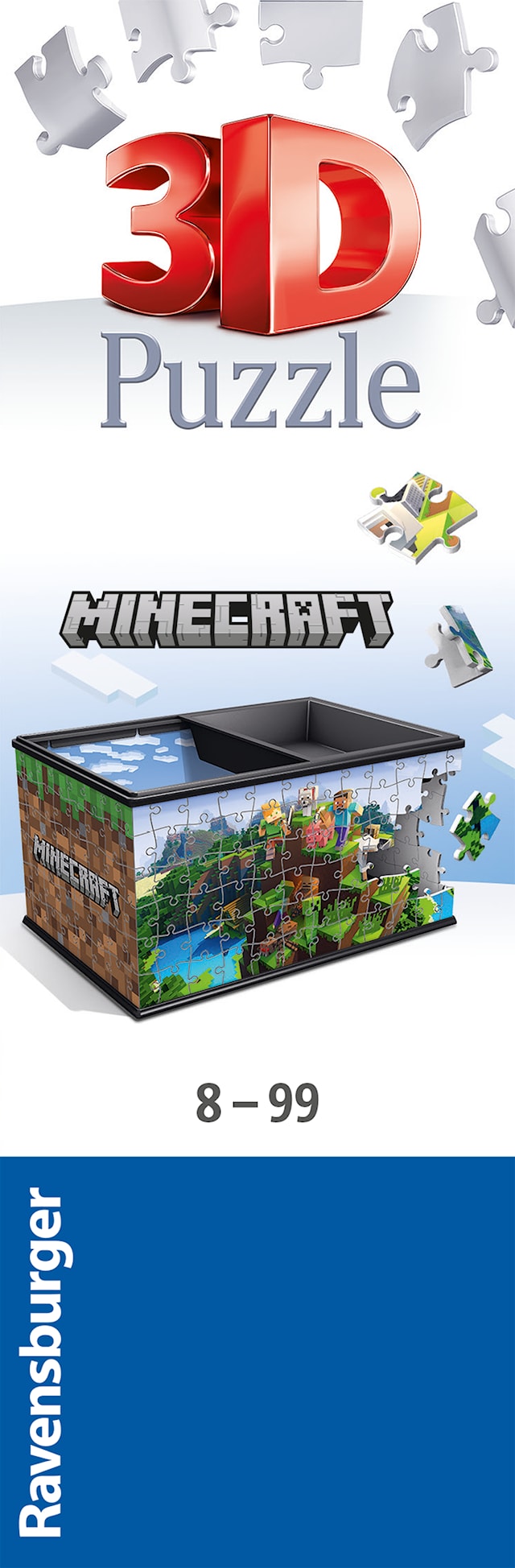 Tuotekuva 5 - Minecraft Treasure Box 3D Palapelit 108 palaa Ravensburger