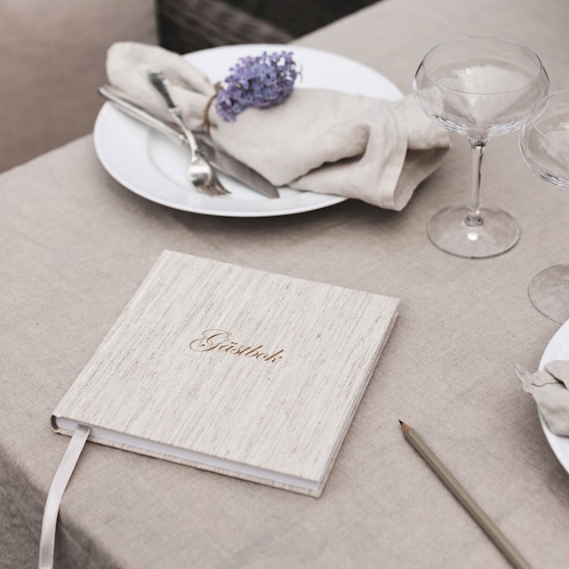 Produktbild 2 för Gästbok 185 x 185 Nature Paperstyle