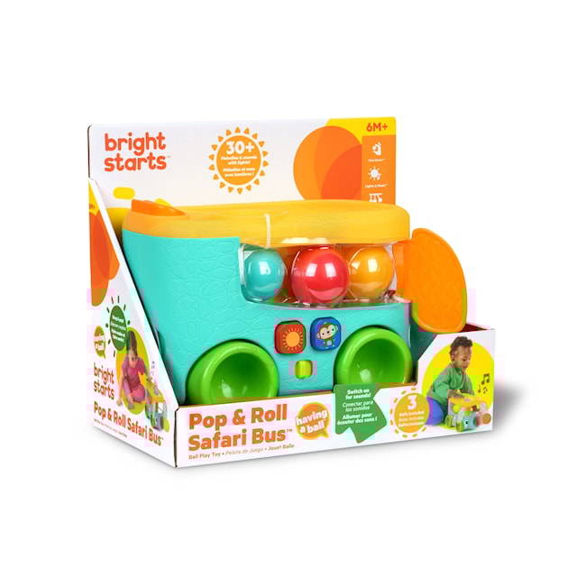 Produktbild 5 för Pop & Roll Safari Bus™ Boll-leksak Bright Starts