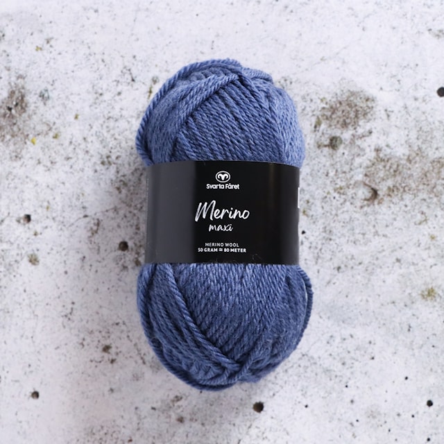 Merino Maxi 50g  Vintage Denim (041) Svarta Fåret