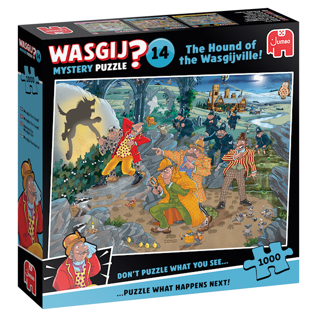 Produktbild 3 för Wasgij Mystery 14 - The Hound Of The Wasgijville! Pussel 1000 bitar