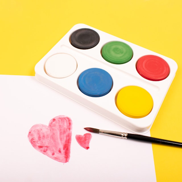 Produktbilde 2 for Vannguiche puckar 6 farger med pensel Playbox