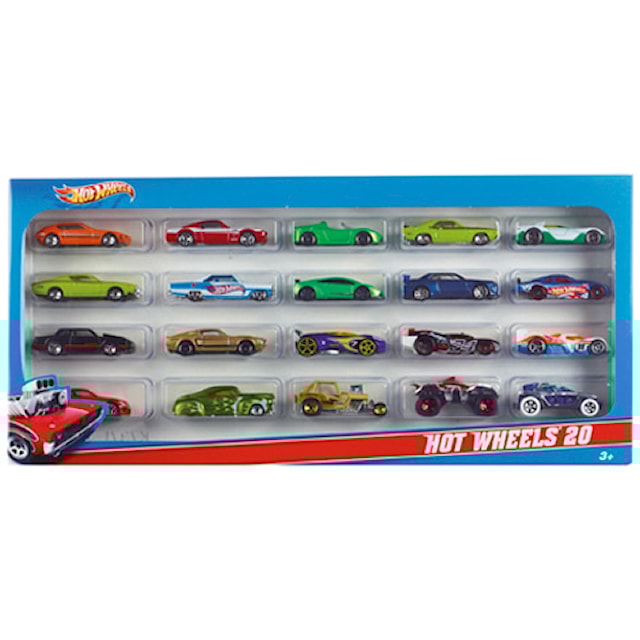Lahjapakkaus, 20 autoa, Hot Wheels
