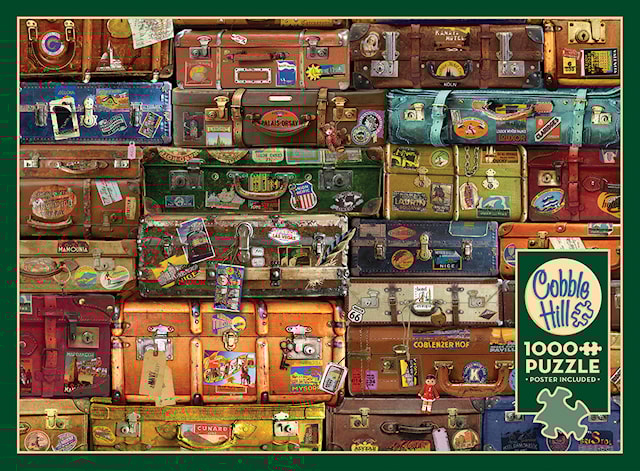 Produktbild 1 för Pussel Luggage 1000 bitar, Cobble Hill