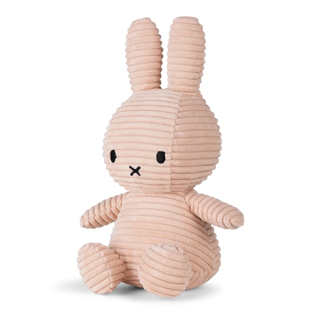 Produktbild 2 för Miffy ECO Corduroy Gosedjur 23 cm Misty Rose Bon Ton Toys