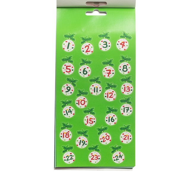 Tuotekuva 5 - Tarrakirja erilaisilla joulukuvioilla 16 arkkia