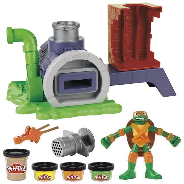 Produktbild 2 för Teenage Mutant Ninja Turtle Pizza Playset Play-Doh
