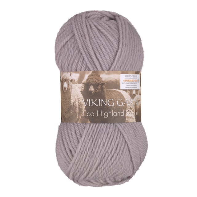Eco Highland Wool 50 g Utuinen liila 266 Viking Garn