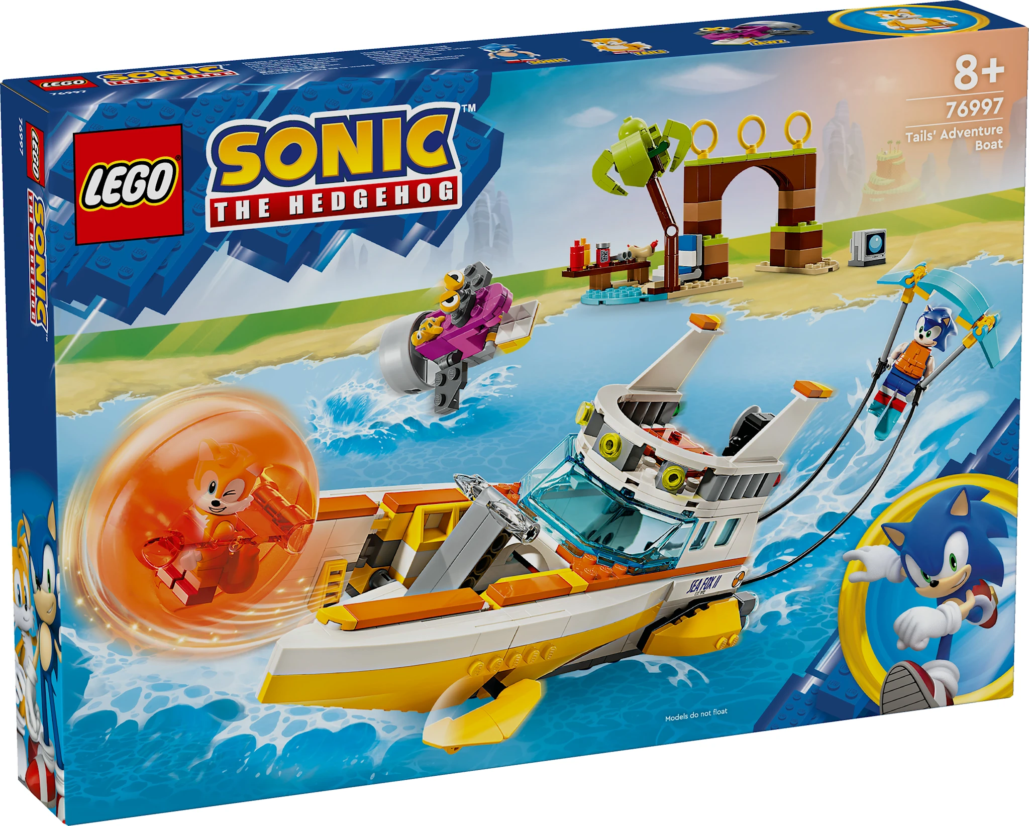 Tuotekuva ille Tailsin seikkailuvene LEGO® Sonic (76997)