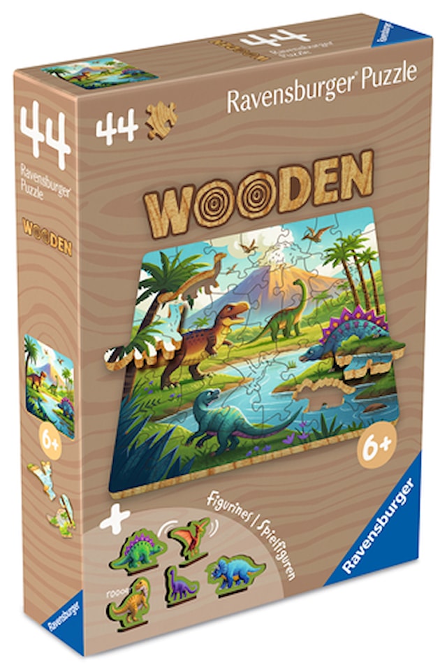 Produktbilde 3 for Dinosaur Trepuslespill 44 Brikker, Ravensburger