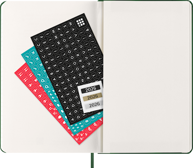 Produktbild 6 för Kalender 2026 Classic Hard 12M Daily Large Myrtle Green Moleskine
