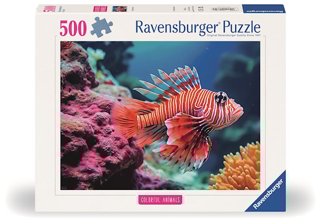 Produktbild 1 för Pussel Red Lionfish 500 bitar, Ravensburger