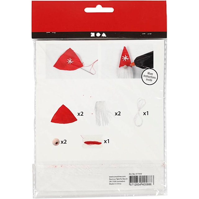 Produktbilde 3 for Mini DIY Kit, hengende nesenisser, H: 11 cm, 1 pk.