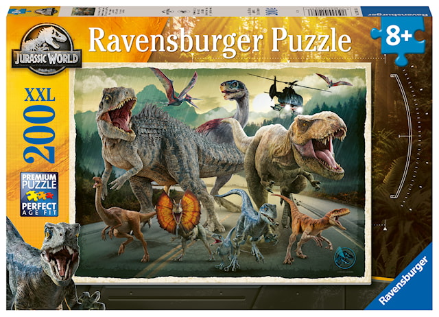 Produktbilde 1 for Puslespill Jurassic World 200 brikker, Ravensburger