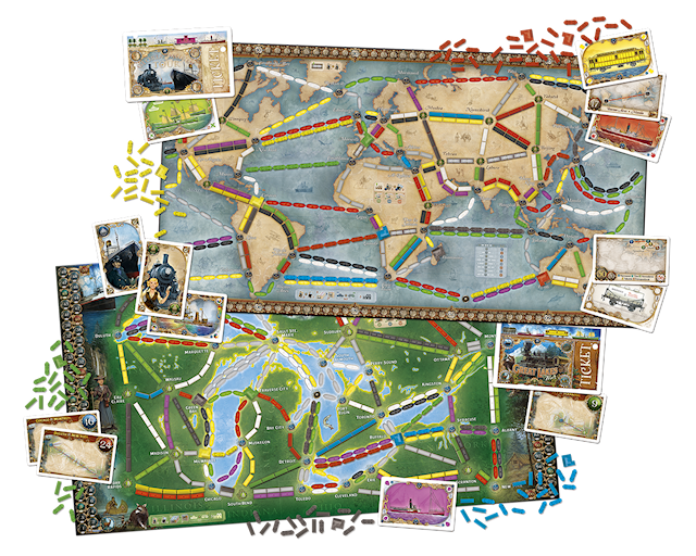 Tuotekuva 2 - Ticket To Ride, Rails & Sails, Seurapeli
