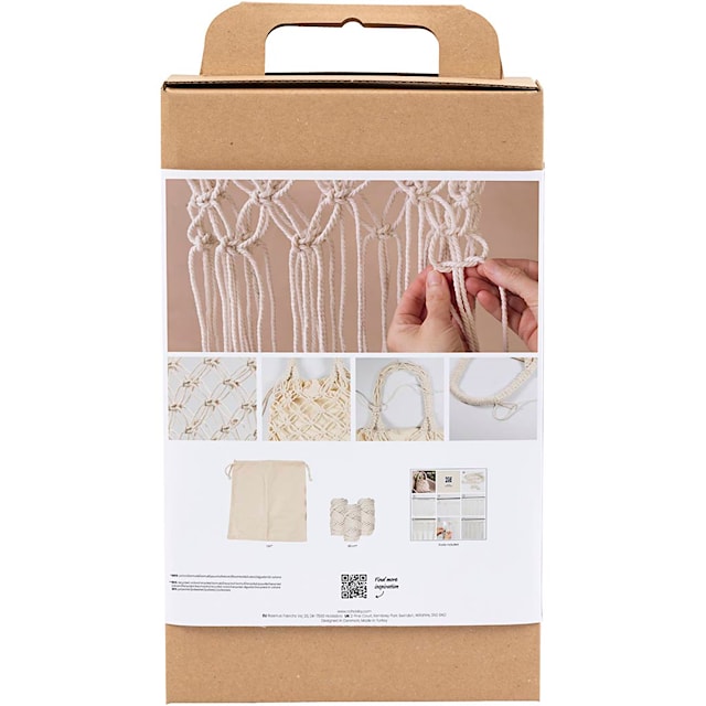 Produktbild 13 för DIY Kit Makramé Väska Natur Creativ Compnay