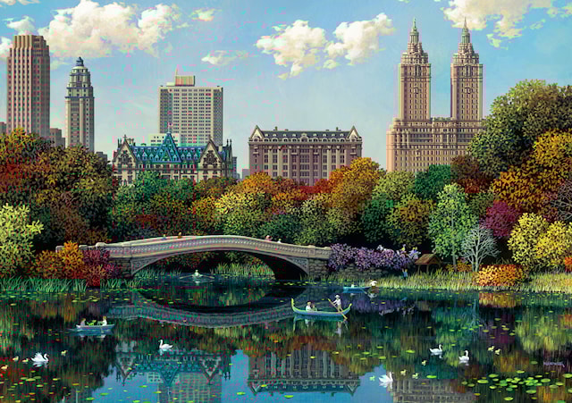 Produktbilde 2 for NY Central Park Bow Bridge Puslespill 1000 brikker, Ravensburger
