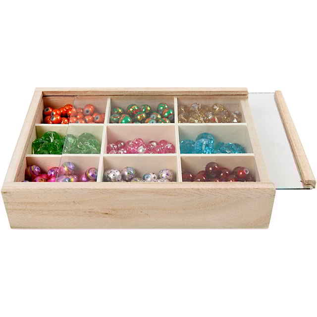 Produktbilde 9 for Eske med rominndeling og skyvelokk, D: 3,5 cm, str. 17x13 cm, 1 stk.