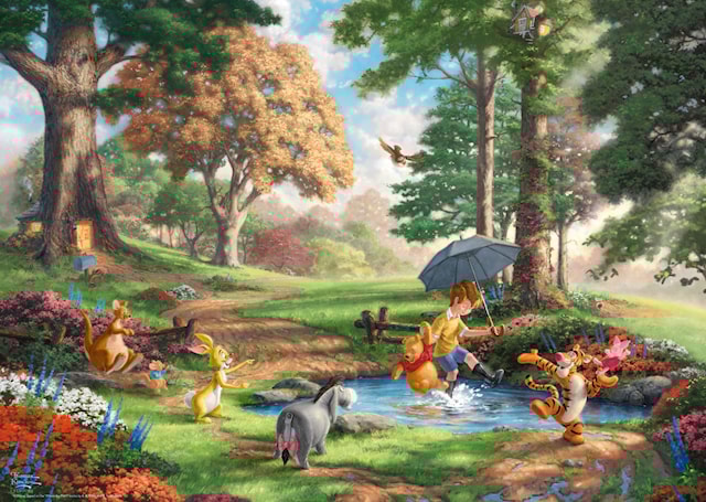 Tuotekuva 2 - Disney Winnie The Pooh Thomas Kinkade Palapeli 1000 palaa Schmidt